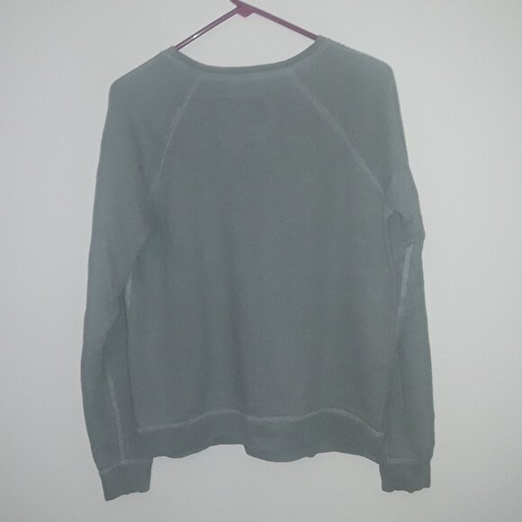 Abercrombie & Fitch Lg Lightweight Gray Sweatshirt w/White Pearls - Picture 5 of 5